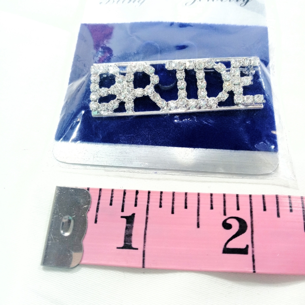SOLD “BRIDE" Bachelorette Clothes Pin/Brooch - Picture 3 of 3